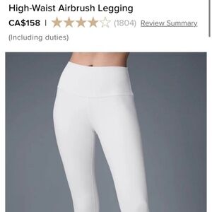 Alo High-Waist Airbrush Legging XS